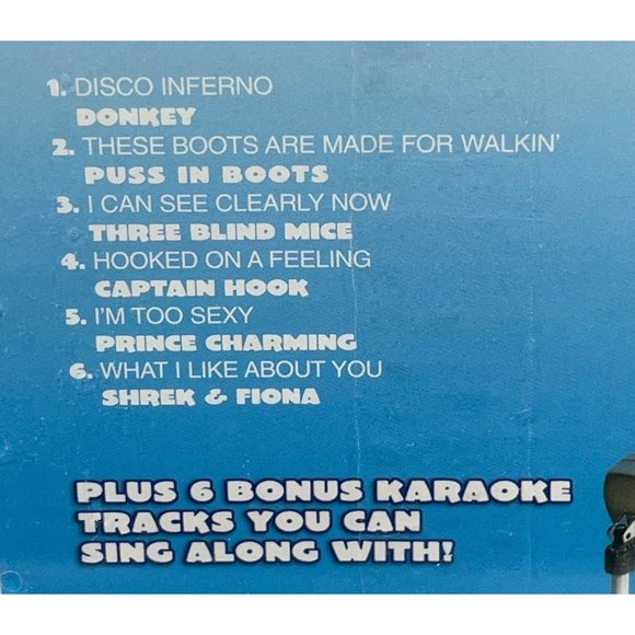 Shrek 2 Party CD Music From The Far Far Away Surprise Ending Karaoke Tracks NEW - Picture 4 of 6